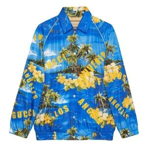 Gucci Souvenir Logo Los Angeles Bomber Jacket